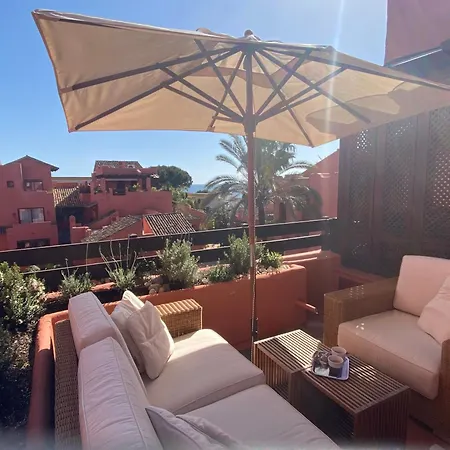 Havsutsikt - Penthouse 200 M Fran Stranden - Elviria Apartment